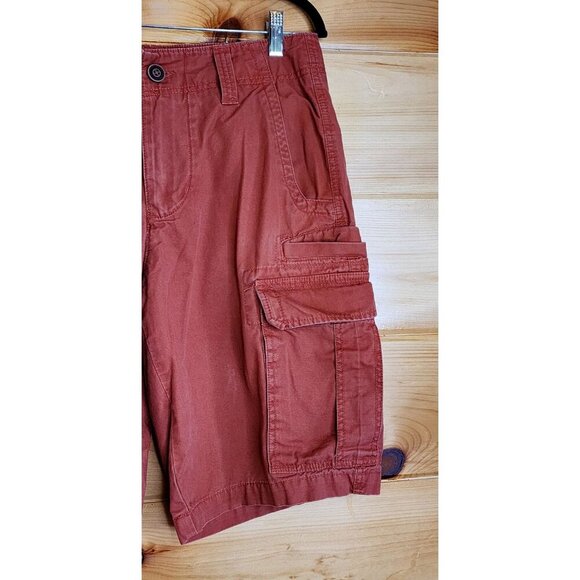 Men's Red Camel 8 Pocket Cargo Shorts, Size 31, Color Burnt Orange - Picture 5 of 16